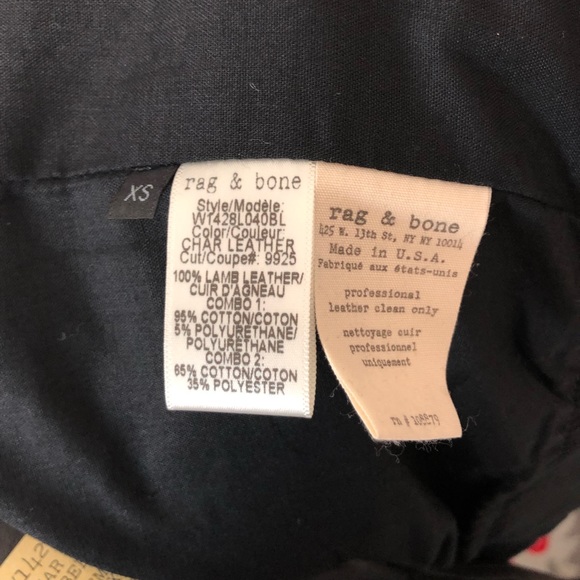 💲🔻 Rag & Bone/JEAN The Leather Bomber Jacket - Picture 7 of 8